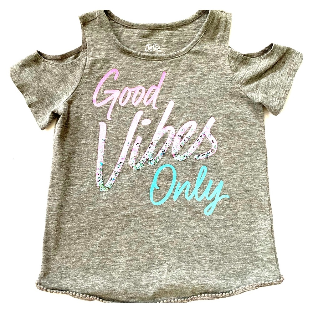 T shirt with cut out shoulders